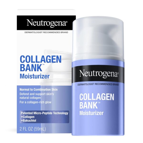 Neutrogena Collagen Bank Face Moisturizer, Daily Anti-Aging Face & Neck Collagen Cream with Bakuchiol - Image 4